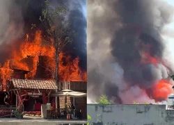 A coffee shop in Thu Duc caught fire on the morning of the 6th day of Tet (Lunar New Year), causing extensive damage and revealing an unexpected cause.