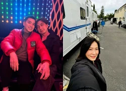 Quang Minh về Mỹ ăn Tết, Hồng Đào nghi đi "trốn", hai con gái bơ đẹp?