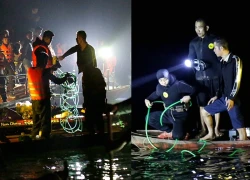 Boat capsizes on Thac Ba Lake: Rescuers dive through the night to search for 6 missing people, shocking reason revealed.