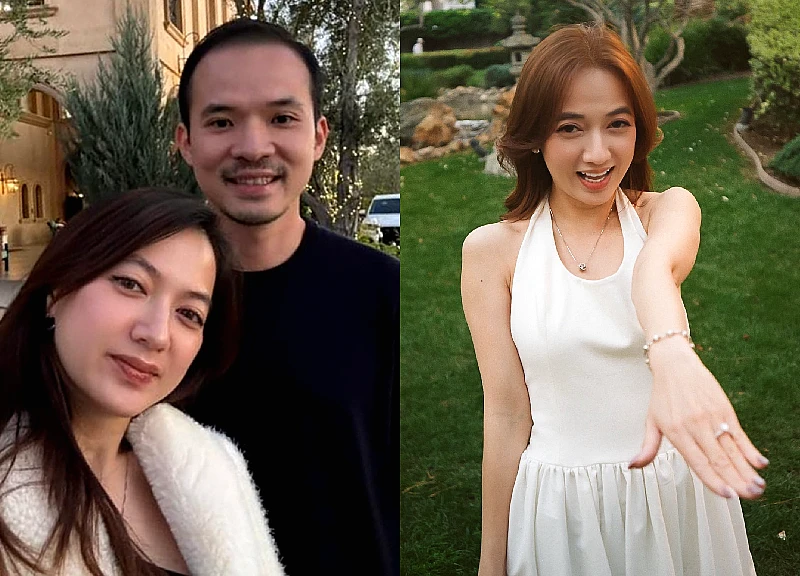 Actress Xuan Nghi received a marriage proposal from her boyfriend at the beginning of the year, and the identity of her "other half" caused a stir.