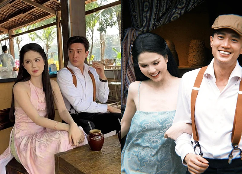 Quoc Truong made a surprising move towards Ngoc Trinh, declaring just one extremely romantic sentence.