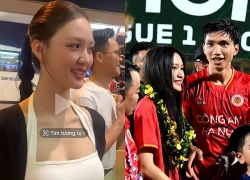 Van Hau's wife celebrated her husband's goal in a very subtle way, and Dinh Bac's girlfriend was called out for it.