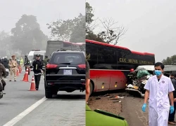 Xe 16 chỗ 'nát tươm' khi va chạm với xe giường nằm, 1 người qua đời, lý do sốc!