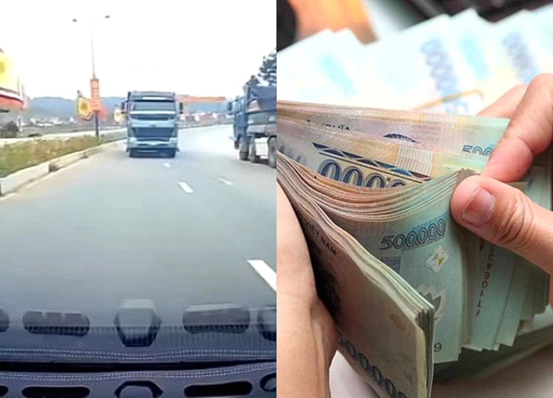 Phạt 19 triệu đồng tài xế xe ben đi ngược chiều