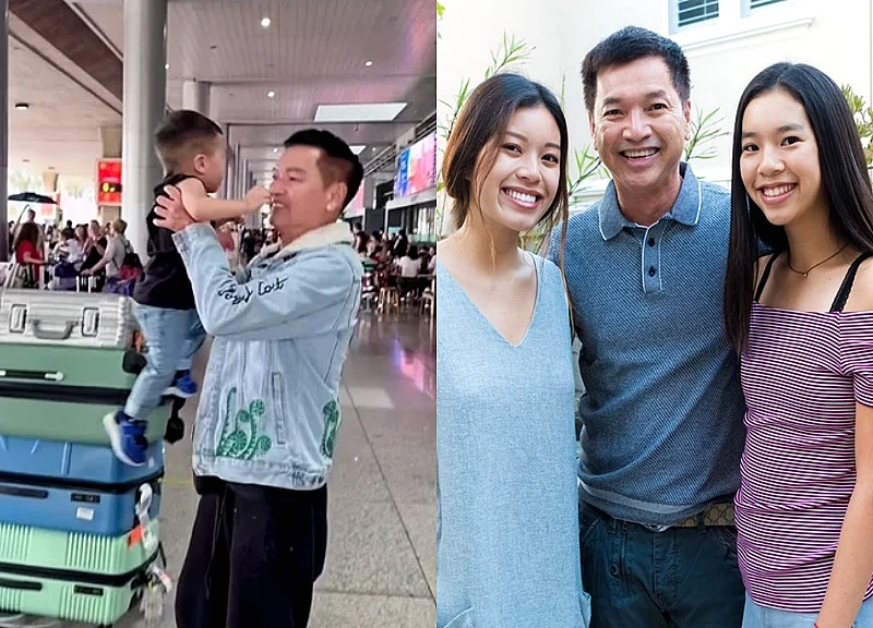 Quang Minh vỡ oà bên quý tử, bỏ mặc con Hồng Đào, CĐM nghi vấn làm gì ngày Tết?