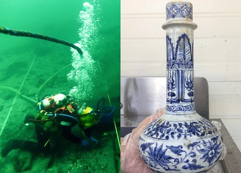 Tàu cổ thời nhà Nguyên chìm ngoài khơi Singapore lộ kho báu "khủng"