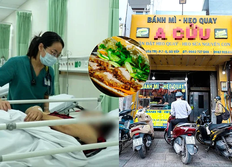 TPHCM: 22 người ngộ độc vì ăn bánh mì heo quay ở Phan Văn Trị, CA thông báo nóng
