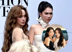 Ngoc Trinh encountered an embarrassing incident in Shanghai and had to cling to Minh Hang to save her.