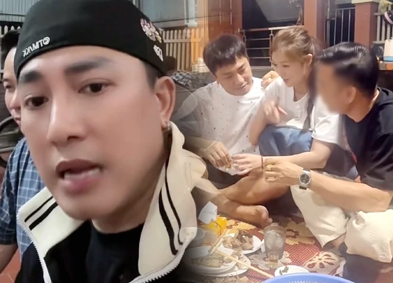 Thanh Truc was intimately embraced by a strange man, Chau Khai Phong reacted in shock.