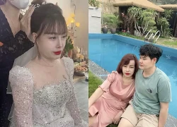 Thu Sao's wedding dress photos surface, rumors of her dating a younger tomboy spark shock among netizens.