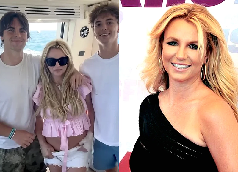 Britney Spears appears heartbroken alongside her two sons, confessing after her arrest.