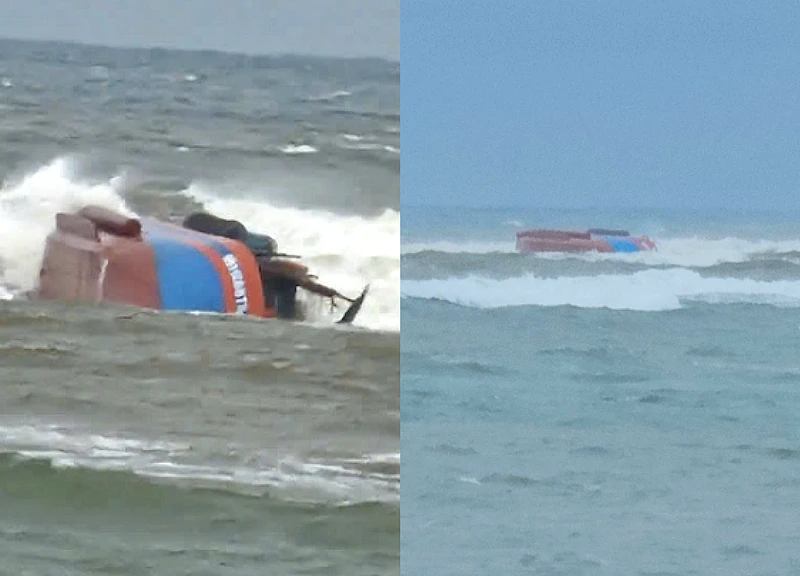 Chìm tàu cá cách bờ 100m ở Nhật Lệ, ngư dân 17 tuổi không qua khỏi