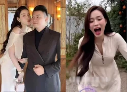 HH Đỗ Hà bất ngờ hét lớn chạy té khói khi đang chụp ảnh, lộ nguyên nhân lạnh gáy