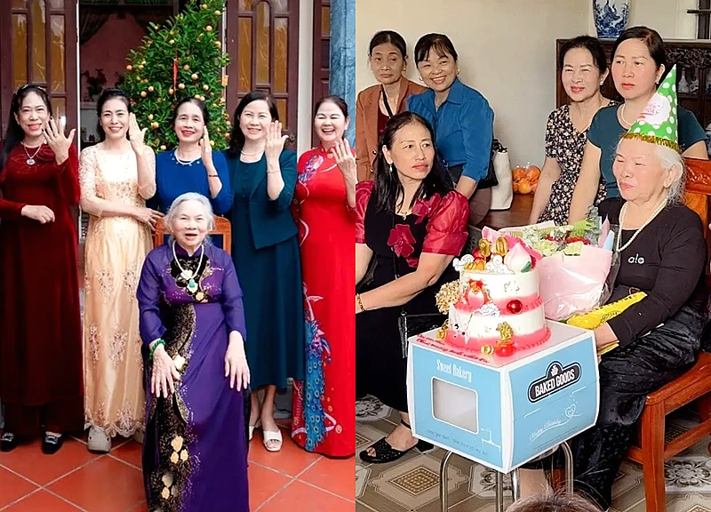 Màn chia vàng cho 4 cô con gái, 5 con dâu của cụ bà 90 tuổi ở Ninh Bình