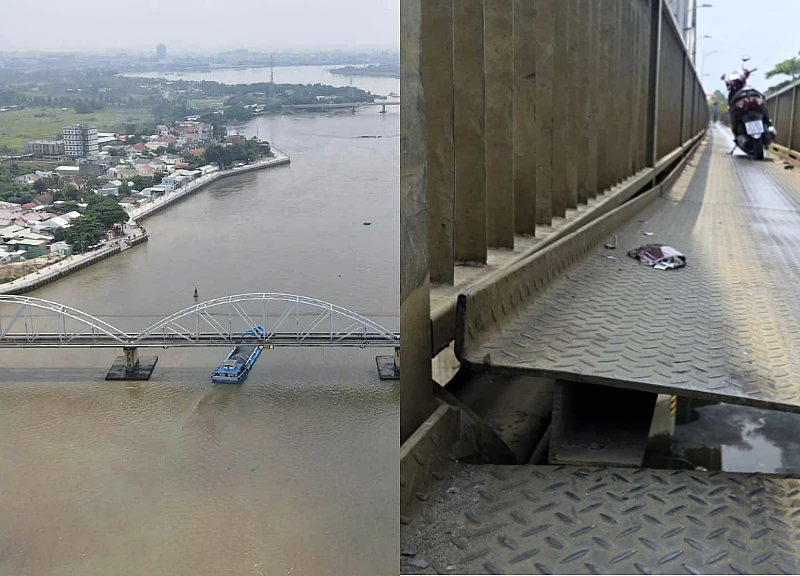 The barge hit Ghenh Bridge, the shocked witness recounted the moment of life and death