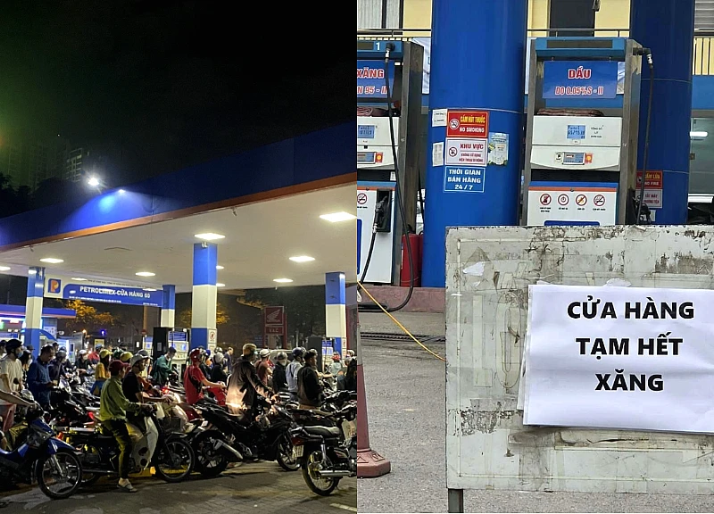 Gallery - Petrol and oil from the North to the South are all out of stock, vehicles bury their feet, people "cry net" | Hot news | Life - VGT TV