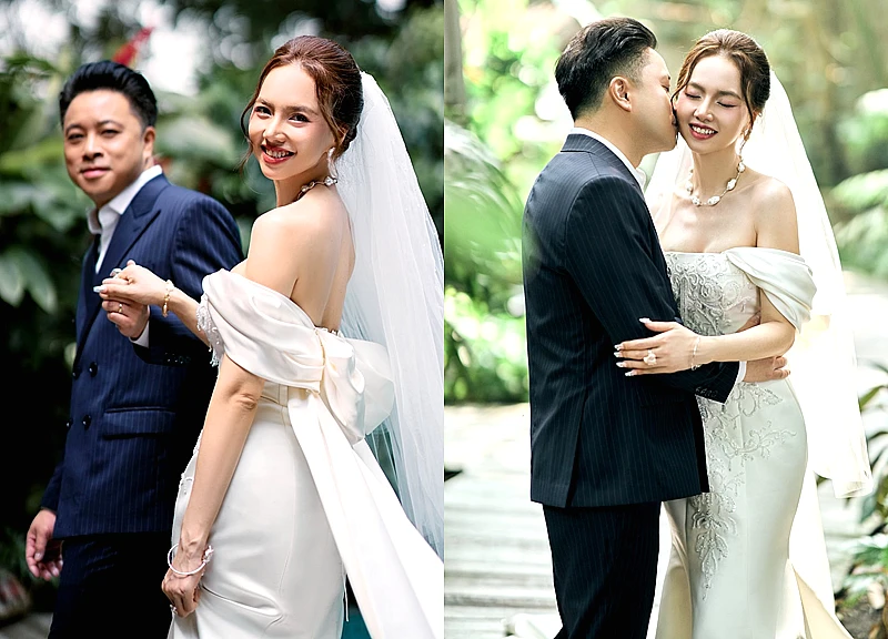 Đinh Ngọc Diệp - Victor Vũ chụp lại ảnh cưới sau 10 năm