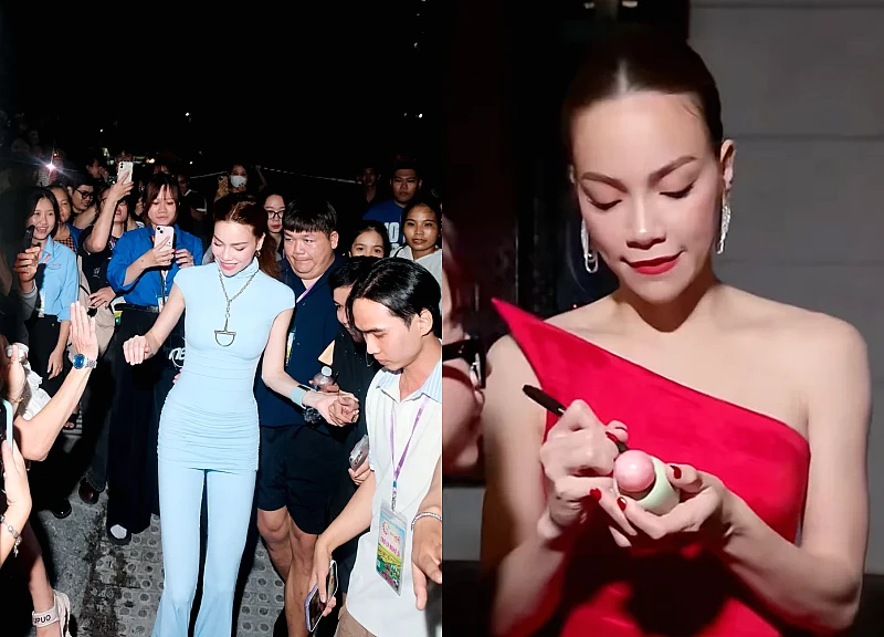 Hồ Ngọc Hà được khán giả săn đón vào lúc nửa đêm, thái độ của cô mới gây chú ý