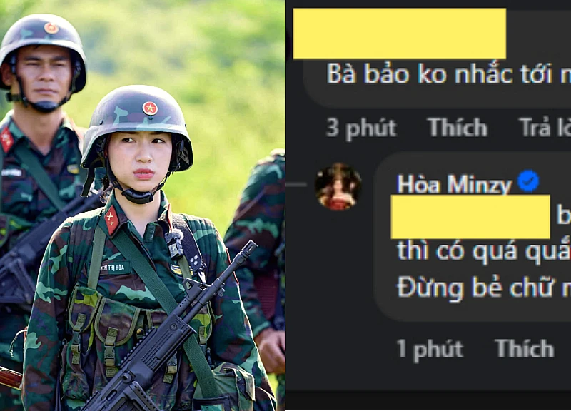 Hoa Minzy lashed out at fans, responded harshly to being accused of swallowing words, covering up despite the Captain's husband