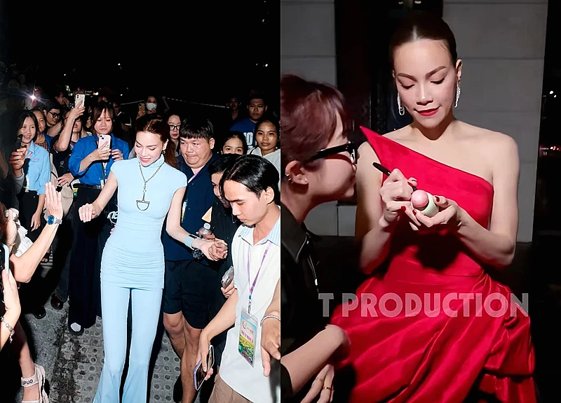 Phản ứng của Hồ Ngọc Hà khi được khán giả săn đón vào lúc nửa đêm