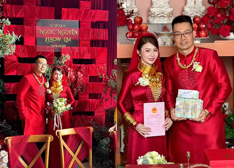 Cô dâu miền Tây lấy chồng Singapore: Hồi môn 57 cây vàng, sổ đỏ 11 tỷ, tổng giá trị ai nghe cũng choáng váng