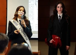 The reigning Miss Universe 'clashes' with a Harvard student, receiving a remark that leaves her speechless!