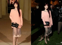 Dương Tử đi sự kiện, mặt đơ như tượng sáp, outfit sến không kém "Hồng tỷ"