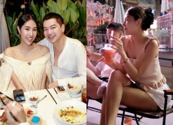 Quang Minh shows affection to his younger wife, hinting at something after a period of busy schedules.