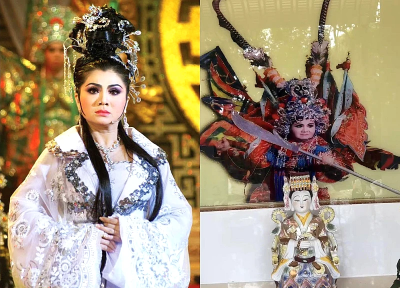 Using Meritorious Artist Tú Sương's portrait as an altar image in a temple is considered offensive; the female artist speaks out.