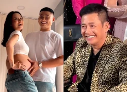 Tấn Beo chính thức lên chức ông nội, con trai Tấn Lộc để lộ giới tính em bé?