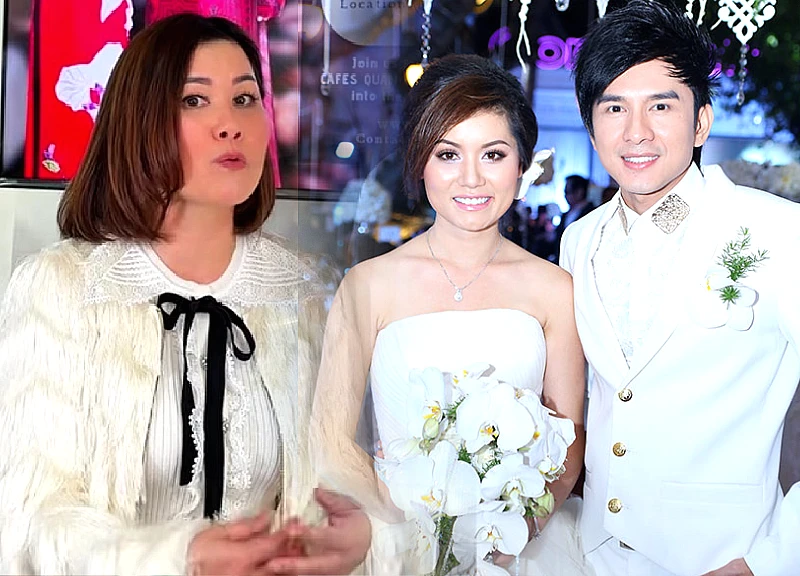 Dan Truong's ex-wife Thuy Tien publicly expresses her affection for him, sometimes forgetting they are divorced.