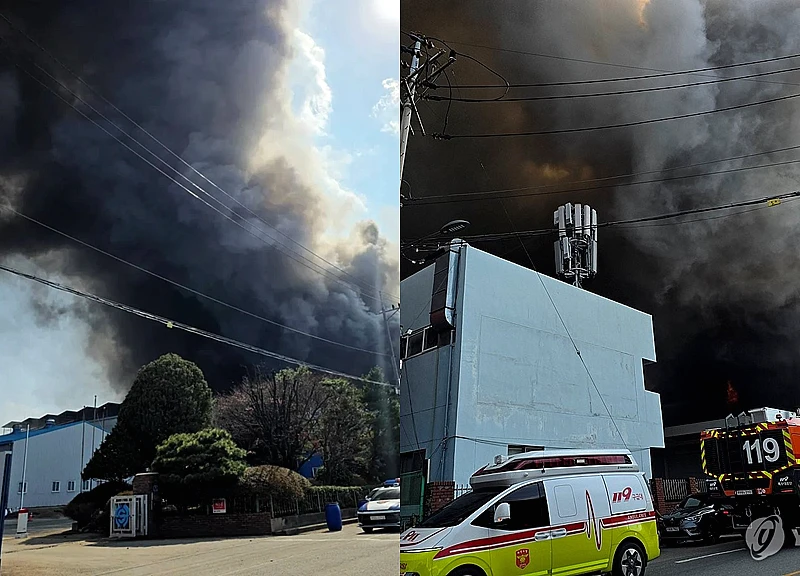 Hàn Quốc: Cháy nhà máy phụ tùng ô tô, ít nhất 50 người bị thương