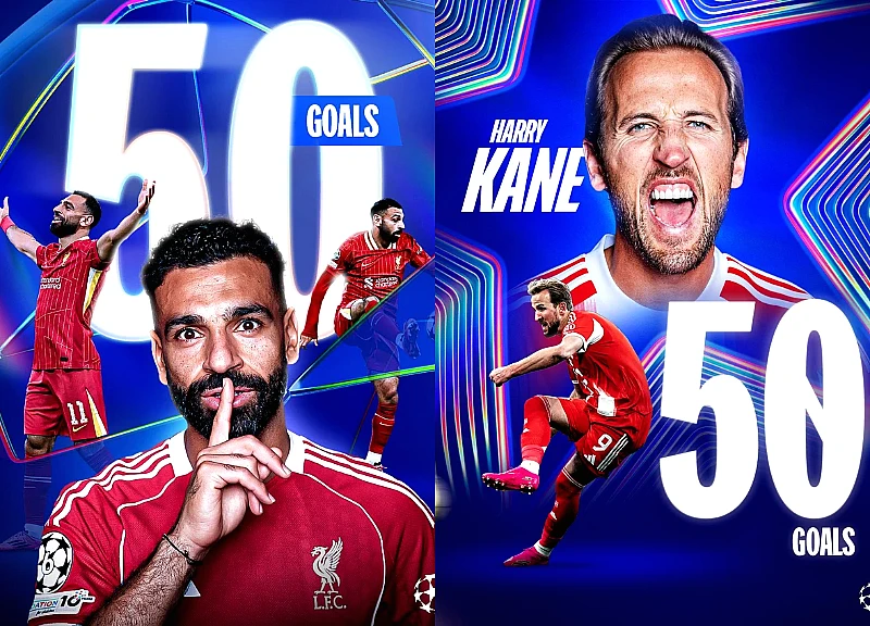 Mohamed Salah và Harry Kane cùng cán cột mốc lịch sử