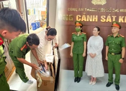 The wife of actor Quy Binh had her home searched by police, who seized undeniable evidence.