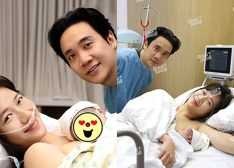 Dù ngoài kia có bão tố gì, thì đây là gia đình JustaTee - Trâm Anh bên cạnh bé thứ 3 vừa sinh!