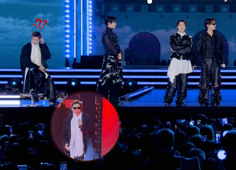 Nhóm trưởng BTS chấn thương, lọt thỏm 1 chỗ tại sân khấu, bị đồng đội ngó lơ?