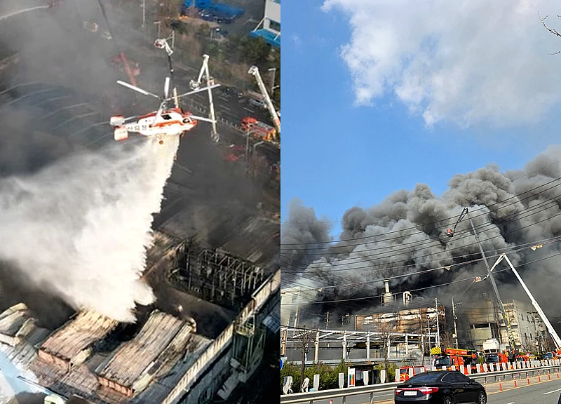 Vụ cháy nhà máy linh kiện ô tô Hàn Quốc: 14 người chết