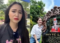 Bich Tram visited the grave of the late artist Vu Linh to cry, taunted Hong Loan, and asked to move into house number 5?