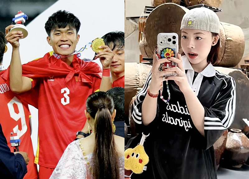 Ly Duc of the Vietnam U23 team makes a strange move amid rumors of trouble with his hot girl girlfriend.
