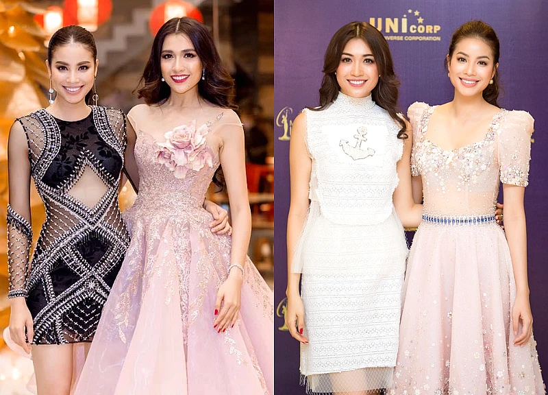 Pham Huong unexpectedly reacted strangely when Le Hang called her name after 10 years of absence.