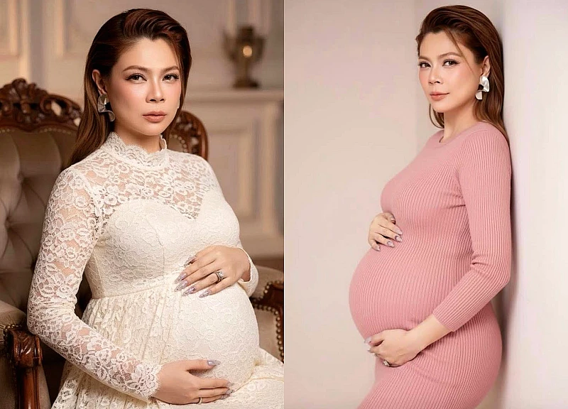 Singer Thanh Thao posted a photo of 'holding a pregnant belly' at the age of U50, is there great news?