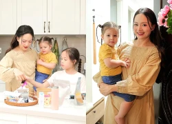 Cuộc sống bình yên của Lan Phương và 2 con trong căn hộ cao cấp ở Hà Nội