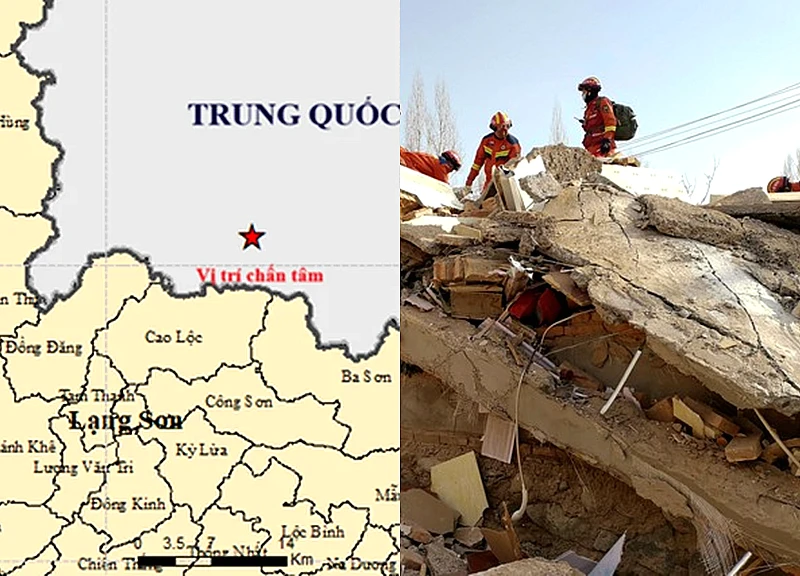 Động đất ở Quảng Tây - Trung Quốc, người dân Lạng Sơn cảm nhận thấy rung lắc