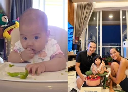 H'Hen Niê shows off her 6-month-old daughter who eats herself weaning "causing a fever", fans praise her like 1 person