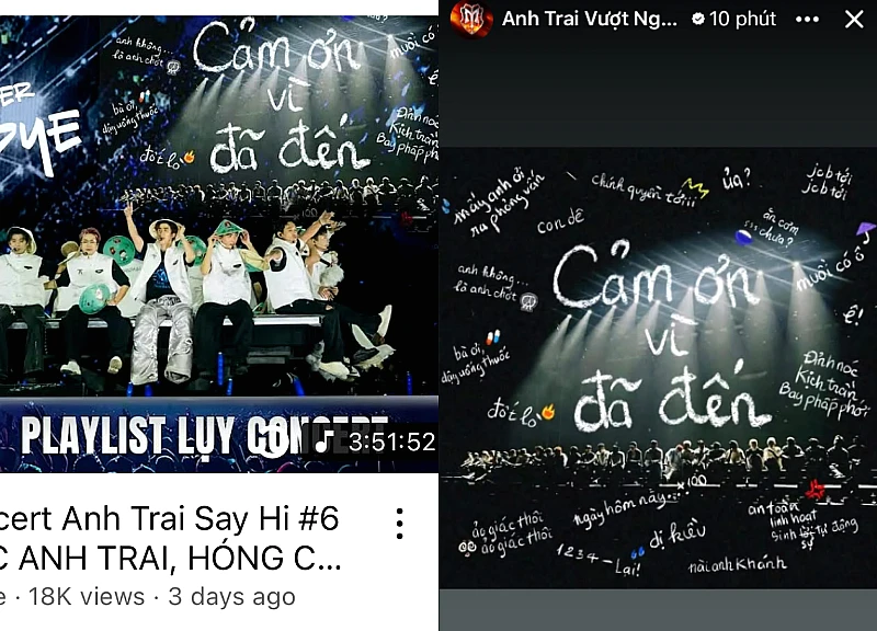 NSX Anh Trai Say Hi đăng bài xin lỗi, liên quan đến Anh Trai Vượt Ngàn Chông Gai