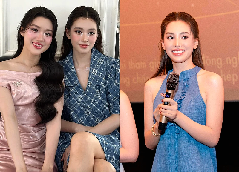 HH Tiểu Vy nói 1 câu lộ thái độ với Phương Oanh, màn tương tác gây chú ý