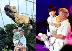 Con trai Đàm Vĩnh Hưng theo bố sang Mỹ lưu diễn, được ví như "bản sao" của bố