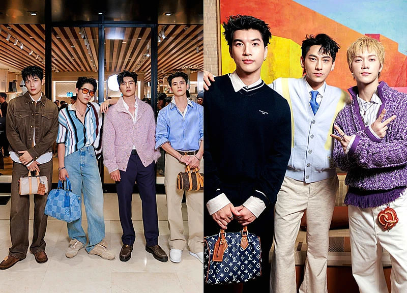 Diễn viên 'Mưa đỏ' đọ vẻ 'nam thần' cùng dàn anh trai tại sự kiện