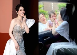 Nhat Kim Anh was touched by the moment her daughter saw off her mother to work