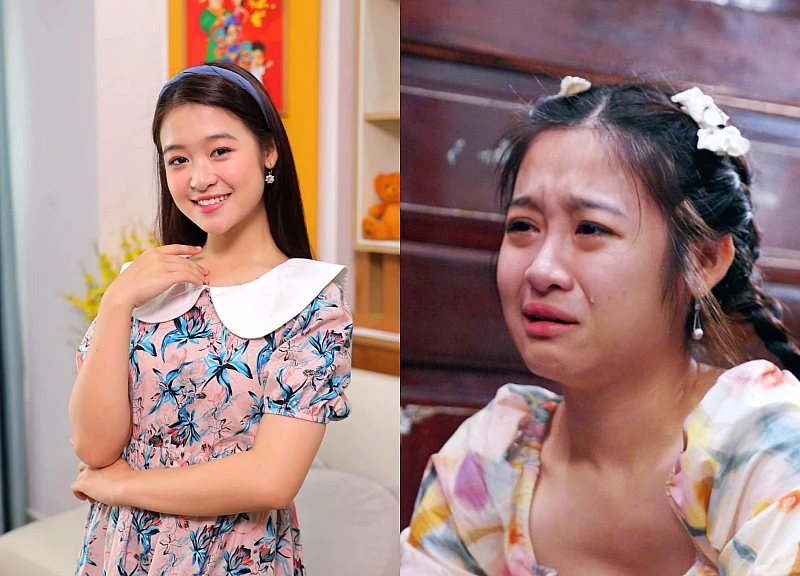 Le Phuong's daughter in "The Ghost of Happiness": Predicted to be a future Miss Vietnam.